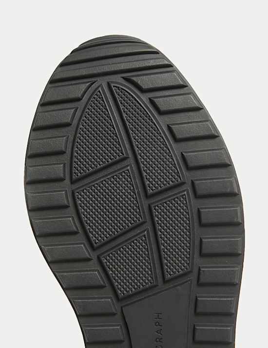 Leather Lace Up Trainers