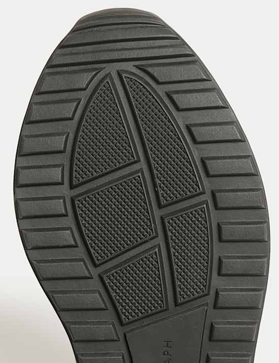 Leather Lace Up Trainers