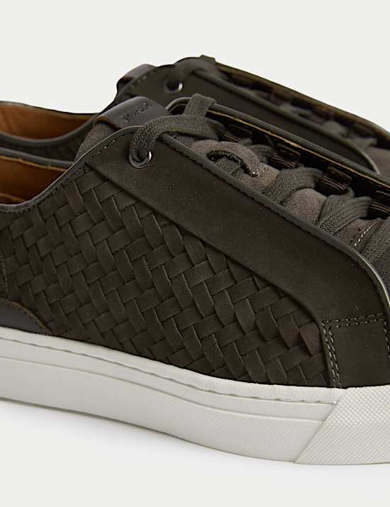 Leather Interweave Trainers