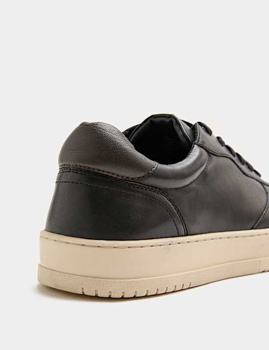 Leather Lace up Trainers