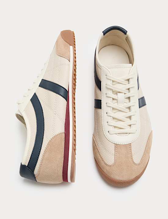 Slimline Leather Trainers