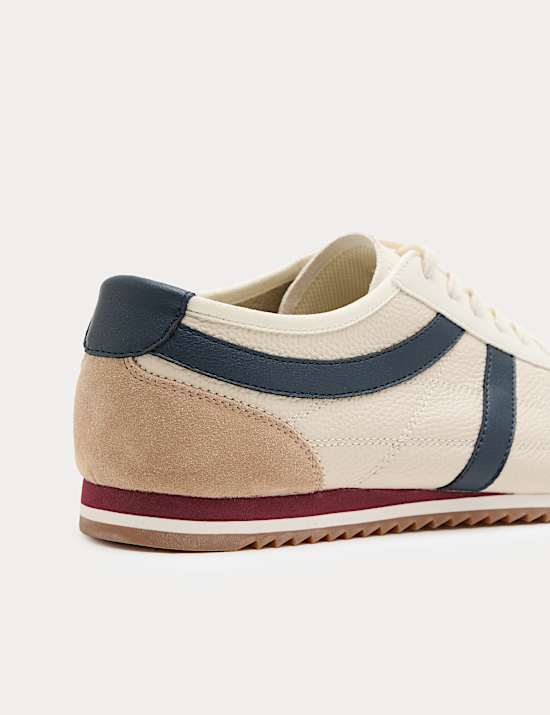 Slimline Leather Trainers
