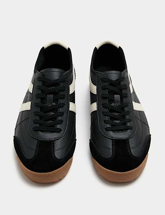 Slimline Leather Trainers