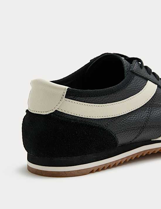 Slimline Leather Trainers