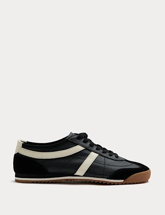 Slimline Leather Trainers