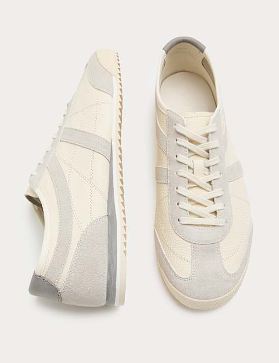 Slimline Leather Trainers