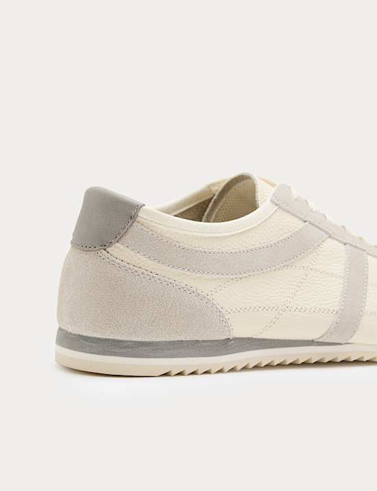 Slimline Leather Trainers
