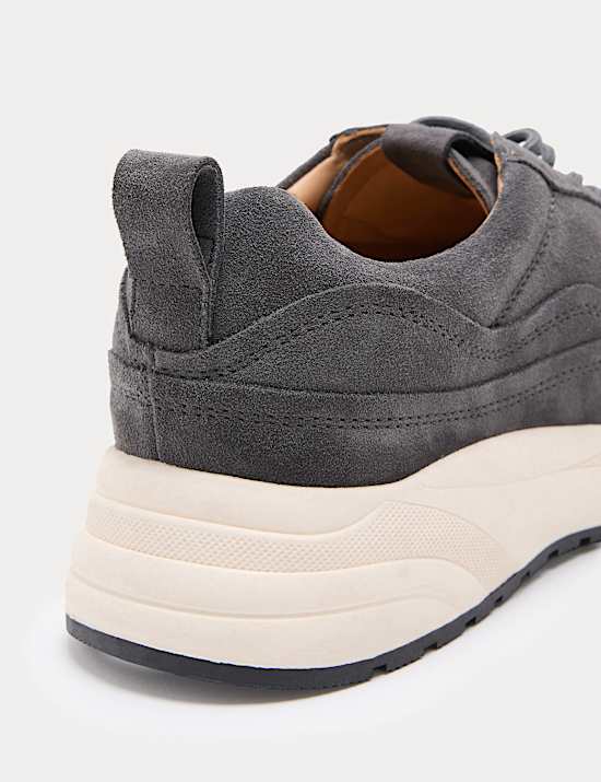 Performance Suede Lace up Trainers