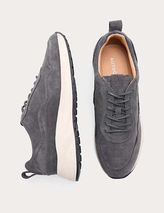 Performance Suede Lace up Trainers