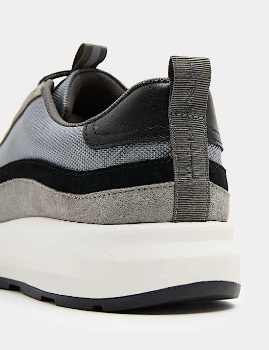 Leather Mix Runner Trainers