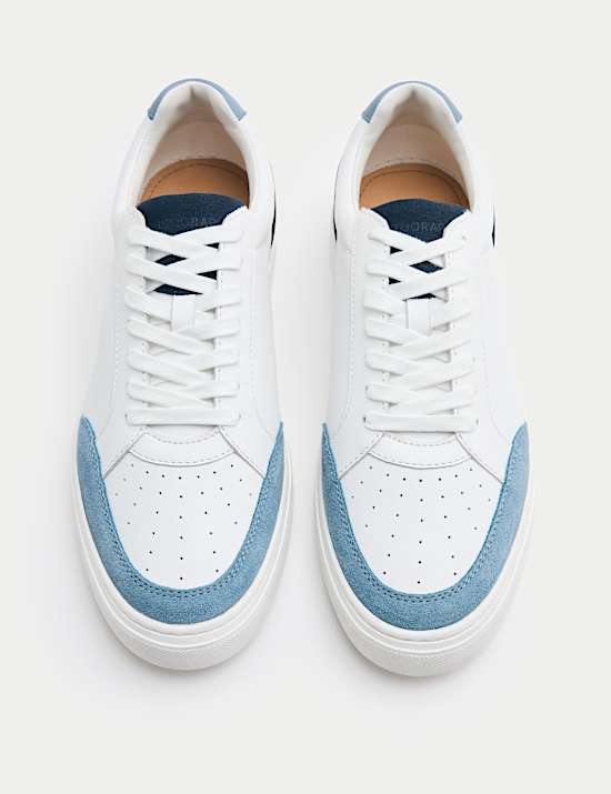 Trainer Sepatu Bertali Kulit