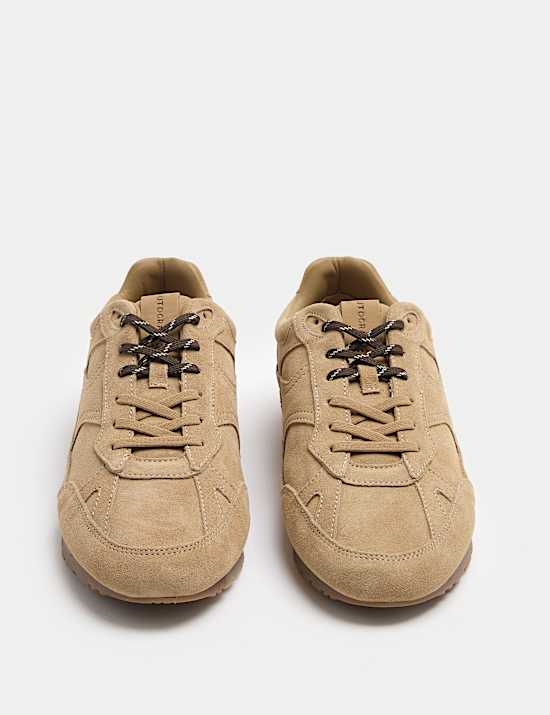 Suede Lace Up Trainers