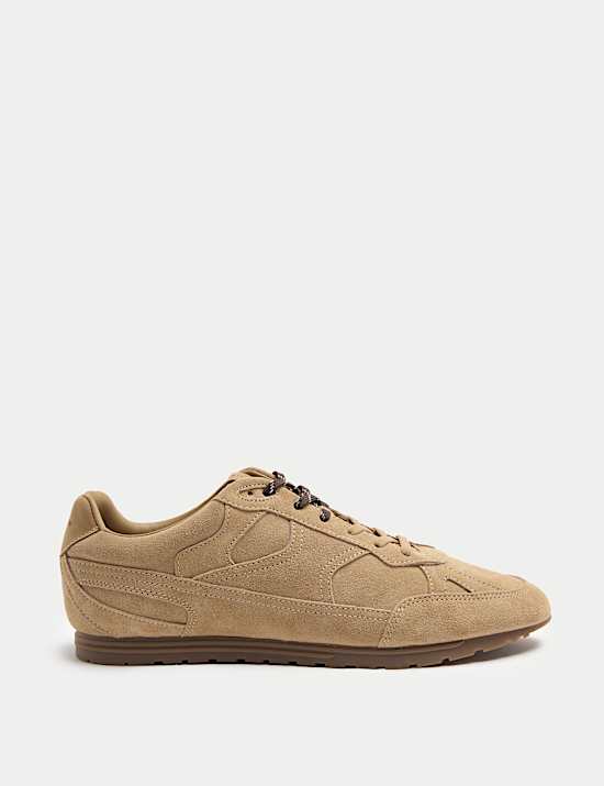 Suede Lace Up Trainers
