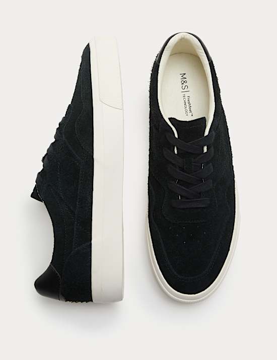 Hairy Suede Lace up Trainers