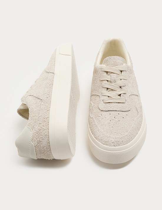 Hairy Suede Lace up Trainers