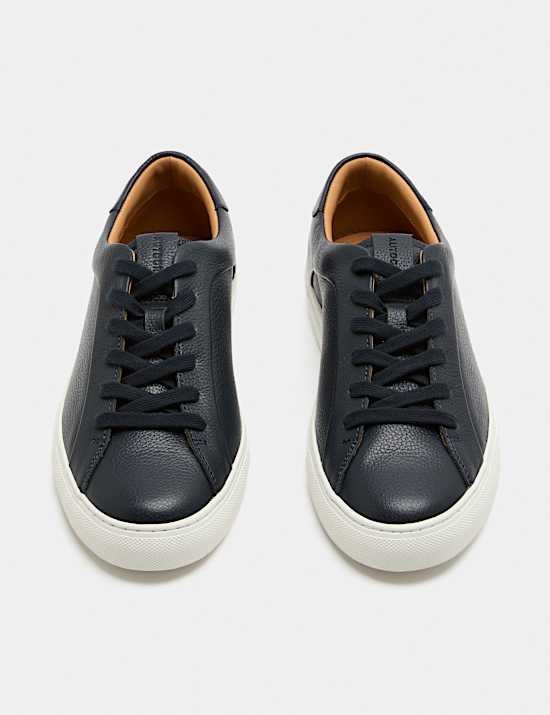 Leather Cupsole Trainers with Freshfeet&trade;