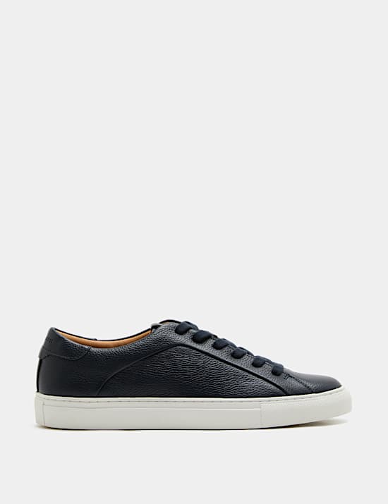 Leather Cupsole Trainers with Freshfeet&trade;