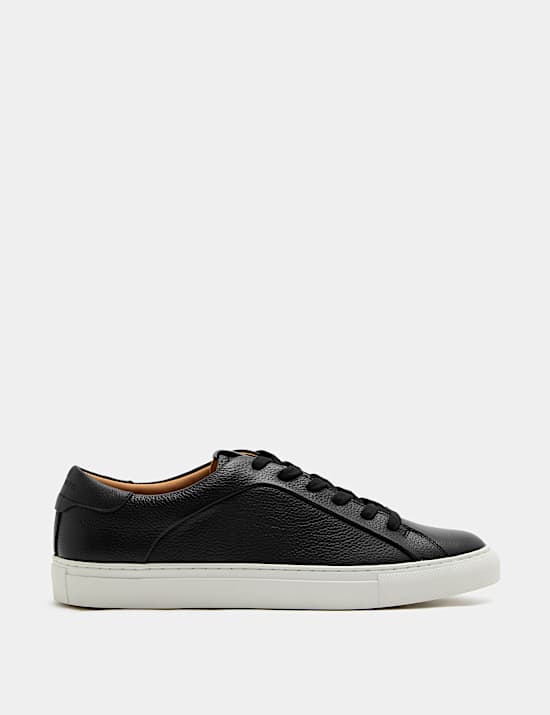 Leather Cupsole Trainers with Freshfeet&trade;