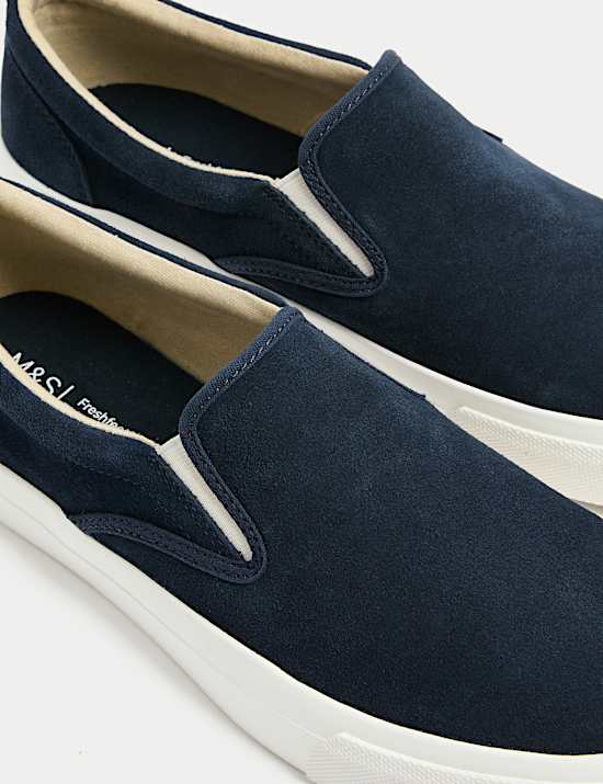 Suede Slip-On Pumps