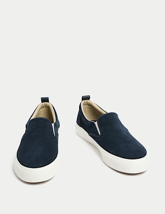Suede Slip-On Pumps