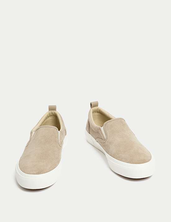 Ballerines en daim sans lacets