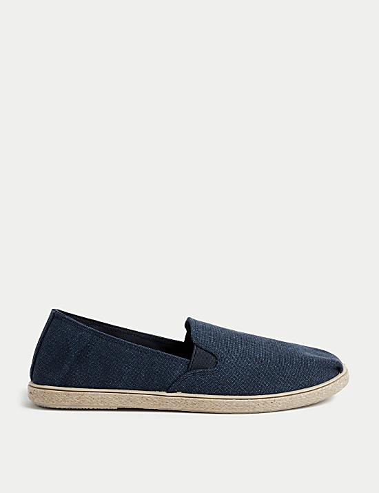 Canvas Slip-On Espadrilles with Freshfeet&trade;