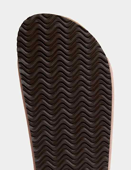 Suede Slip-On Corkbed Sandals