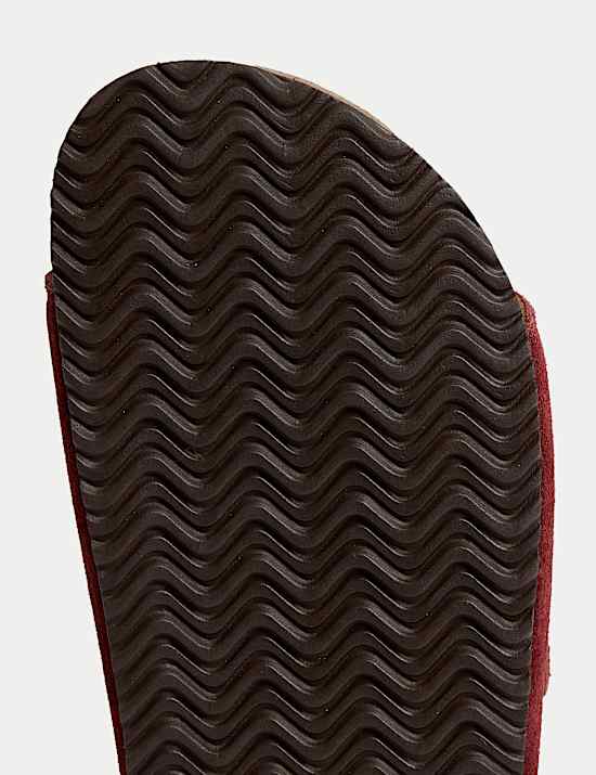 Suede Slip-On Corkbed Sandals