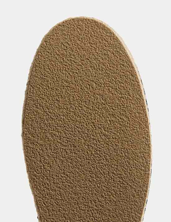 Suede Slip-On Espadrille Loafers