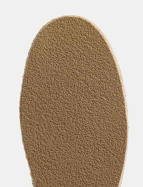 Suede Slip-On Espadrille Loafers