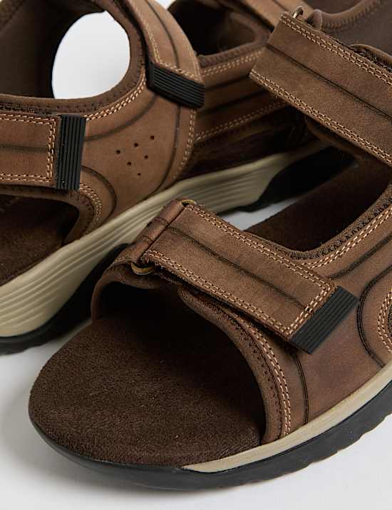 Nubuck Two Strap Sandals