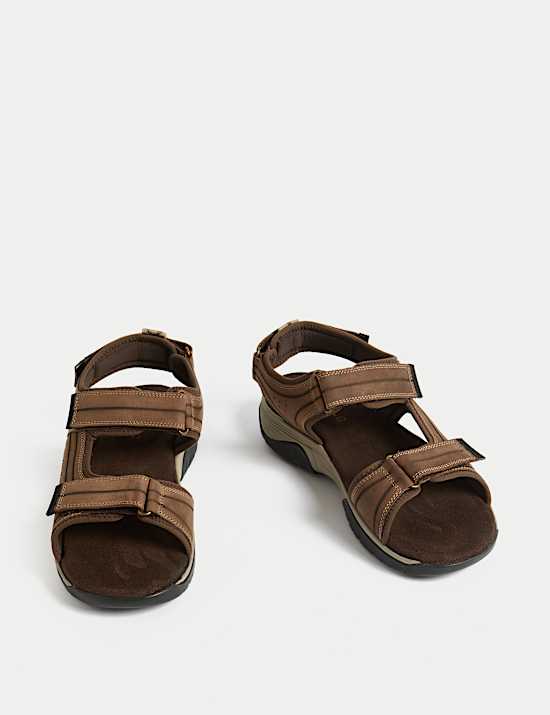 Nubuck Two Strap Sandals