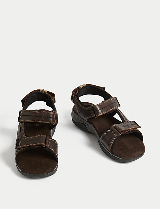 Leather Riptape Sandals