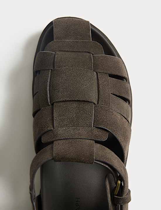 Suede Fisherman Sandals