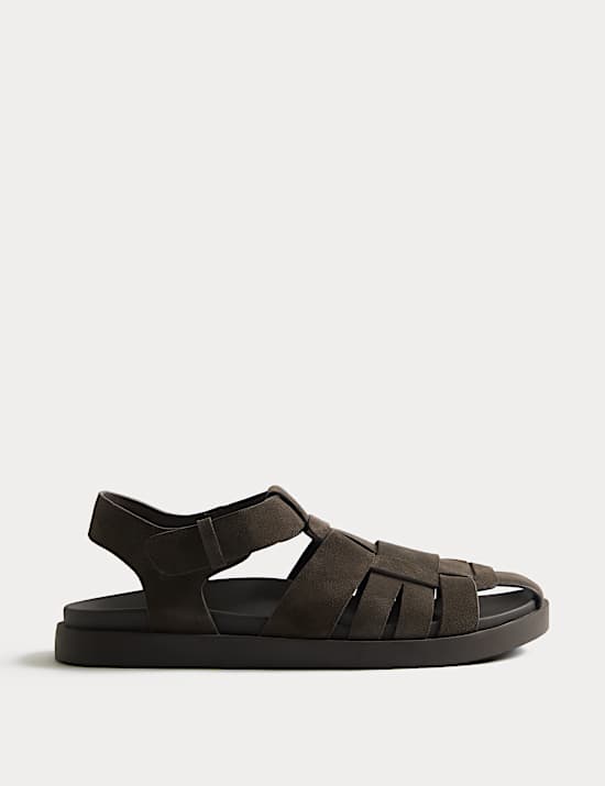 Suede Fisherman Sandals