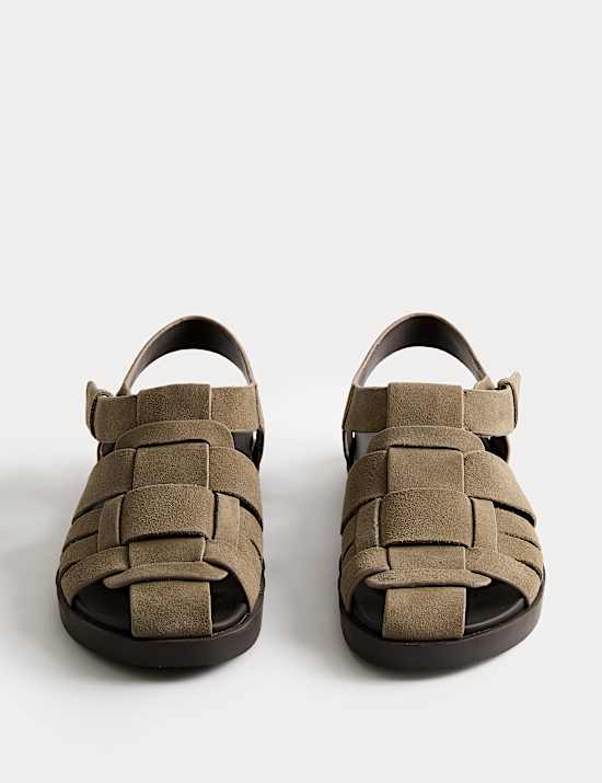 Suede Fisherman Sandals