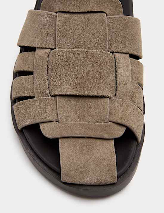 Suede Fisherman Sandals