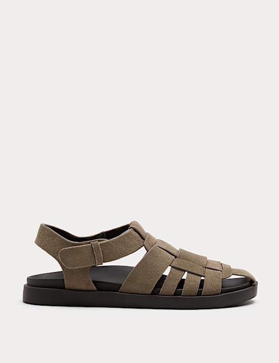 Suede Fisherman Sandals