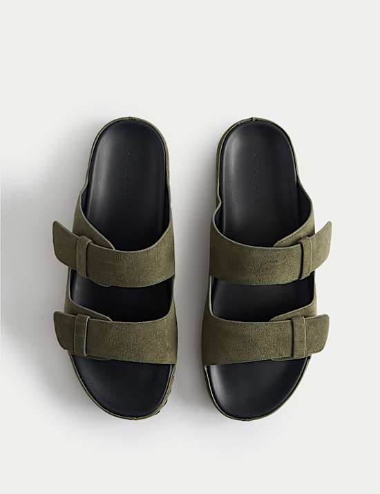 Autograph Suede 2 Strap Sandals