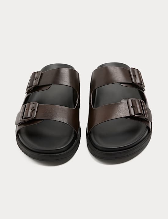 Leather 2 Strap Sandals