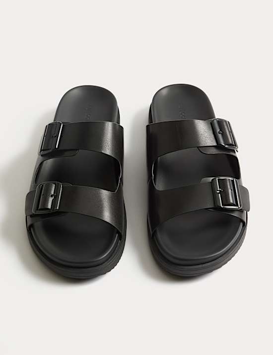 Leather 2 Strap Sandals