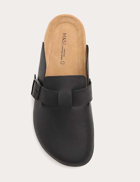 Nubuck Corkbed Mule Sandals