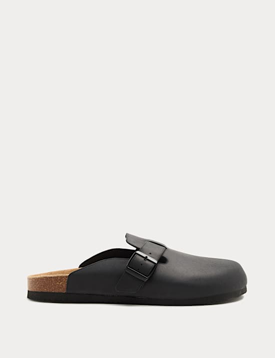 Nubuck Corkbed Mule Sandals