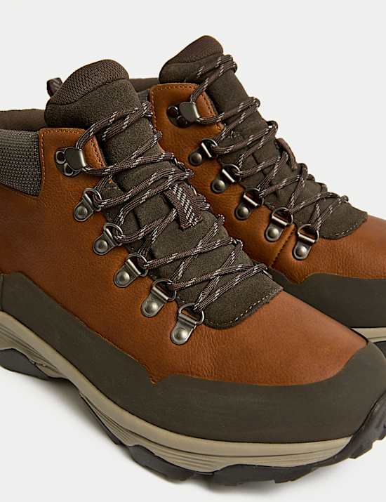 Leather Waterproof Walking Boots