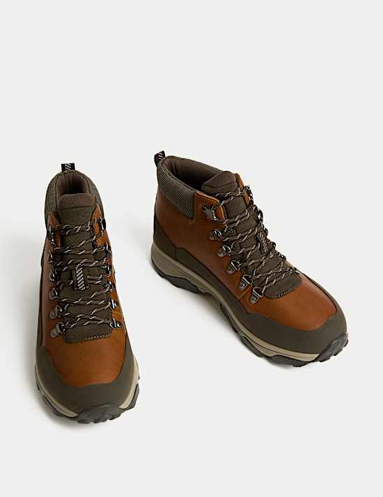 Leather Waterproof Walking Boots