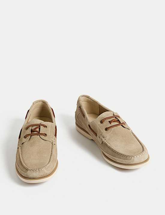 Suede Slip-On Deck Shoes