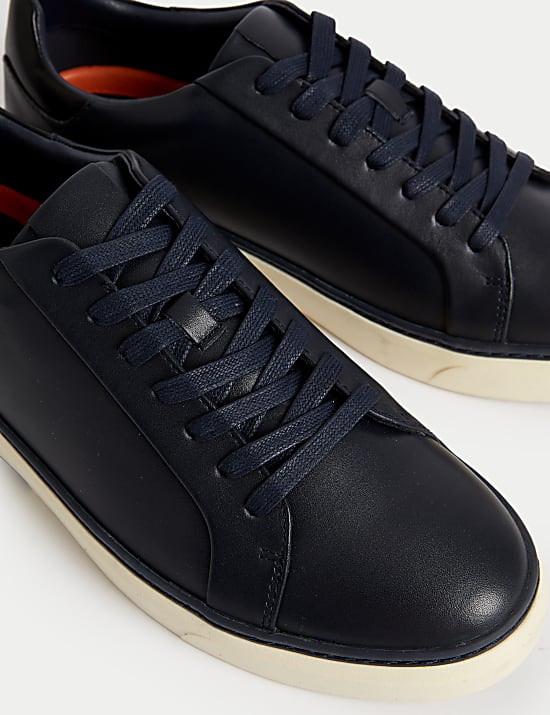 Airflex&trade; Leather Lace Up Trainers