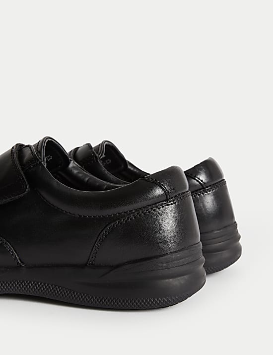 Wide Fit Leather Riptape Shoes