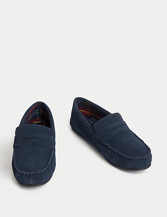 Suede Slippers with Freshfeet&trade;