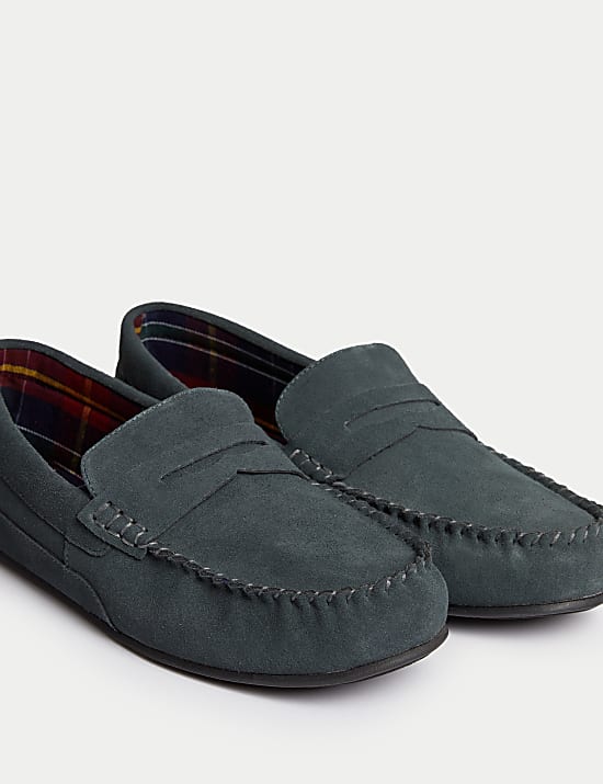 Suede Slippers with Freshfeet™